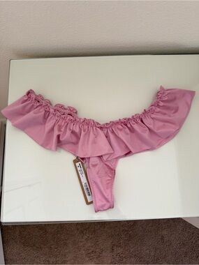 SKIMS satin stretch dipped thong